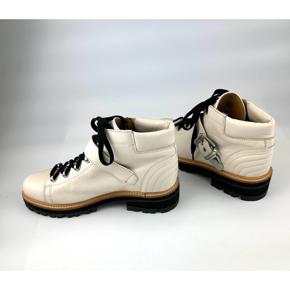 Marc Fisher LTD Indre Leather Hiking Boot Ivory Women's Size 9 - Picture 5 of 12